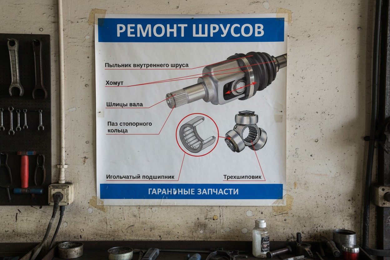 Ремонт ШРУСа Минск