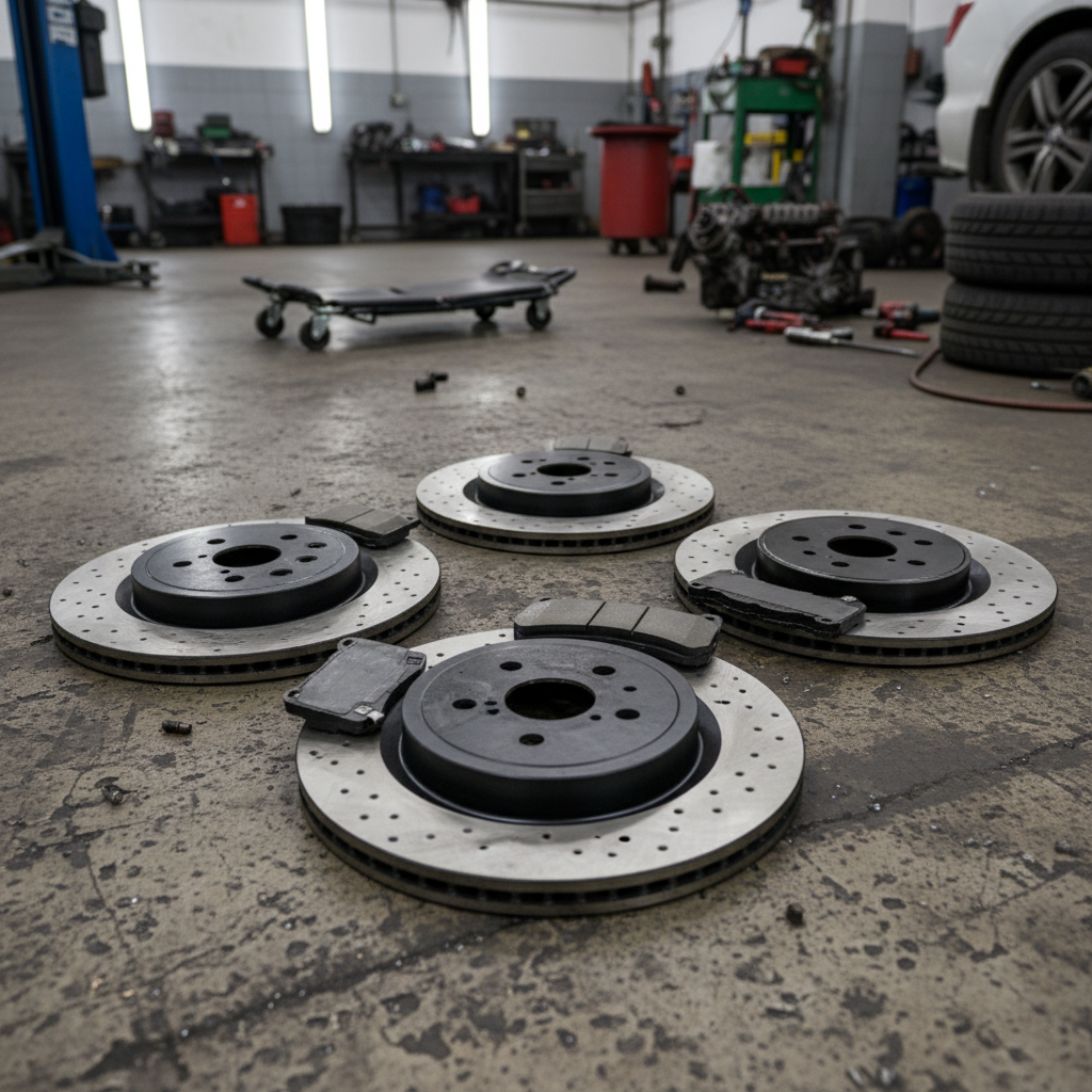 замена передних тормозных колодок