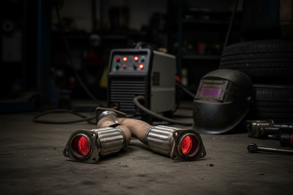 замена гофры глушителя Минск