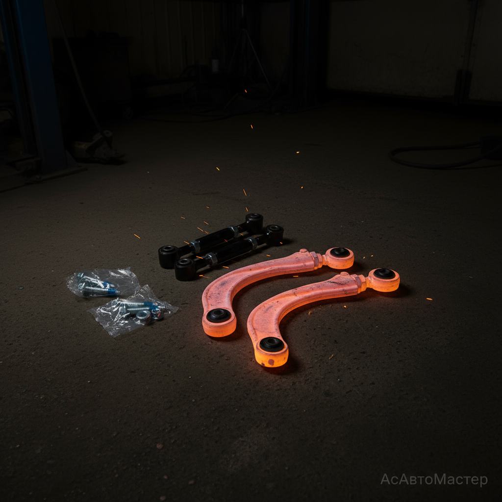 замена задних рычагов