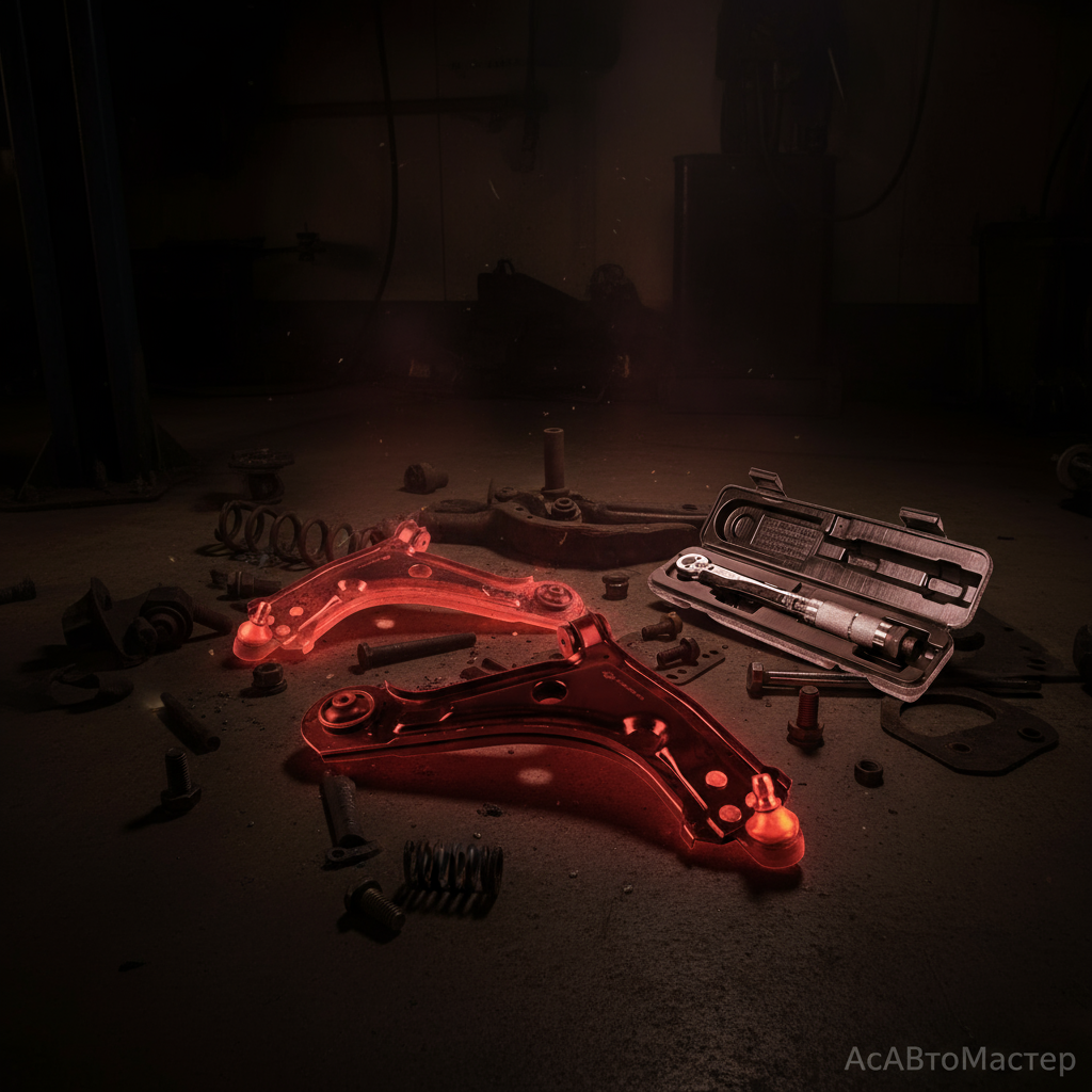 замена нижних рычагов