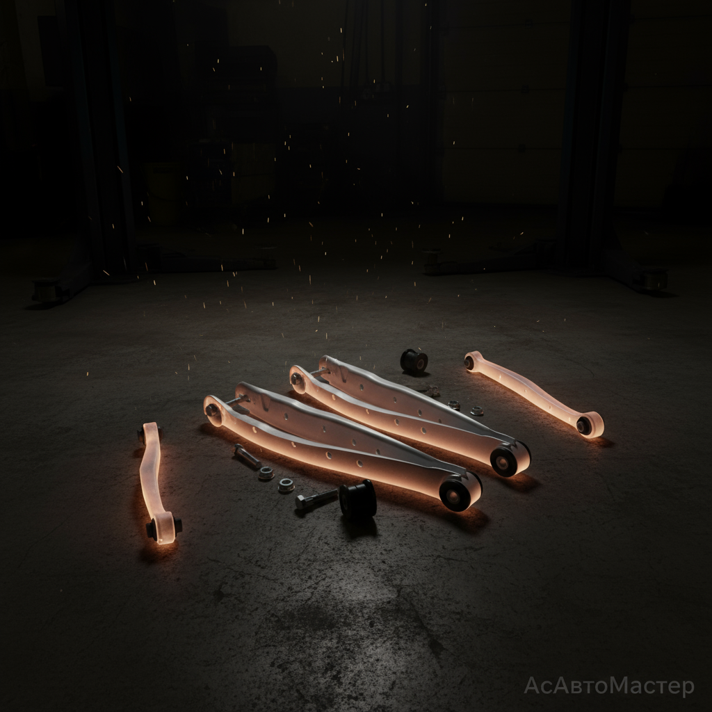 замена задних рычагов