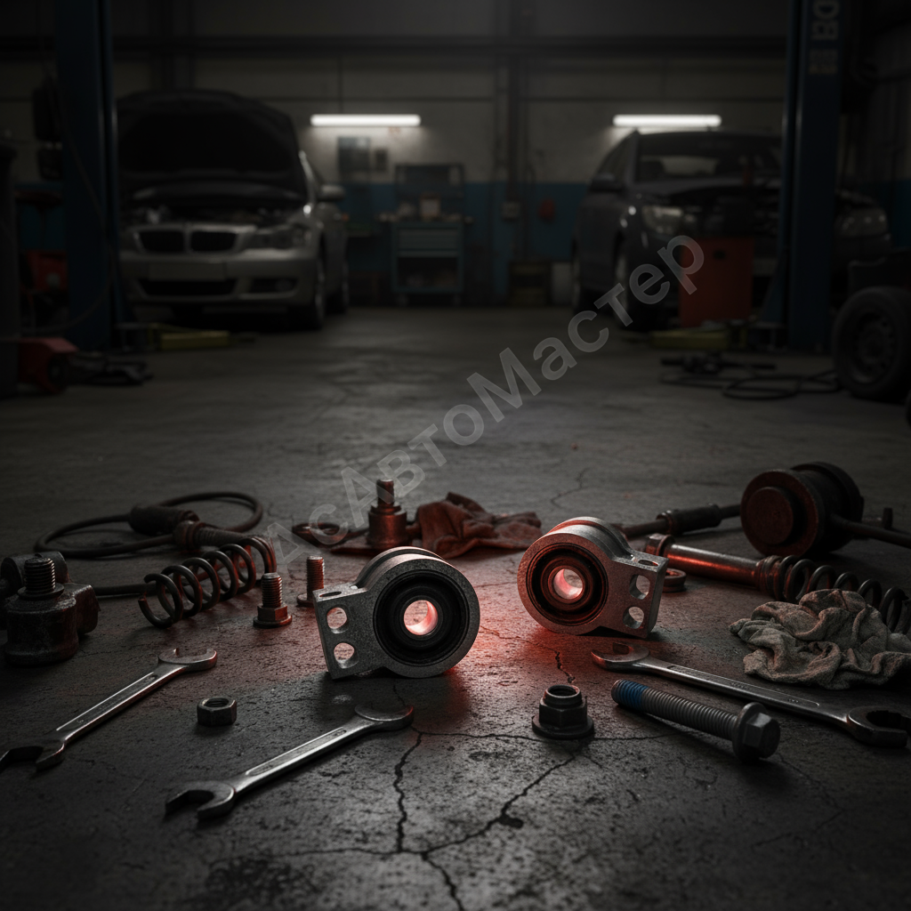 замена сайлентблоков передних рычагов