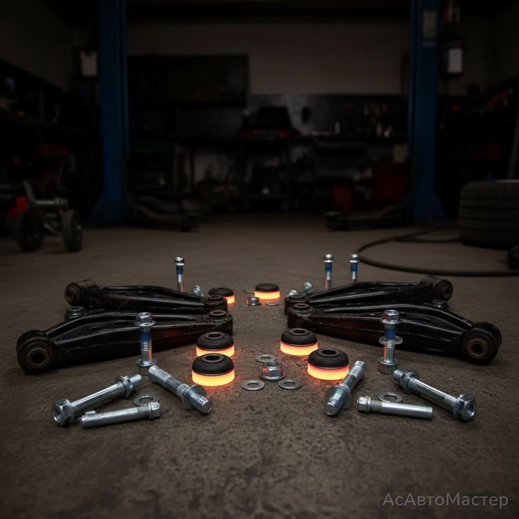 замена сайлентблока рычага