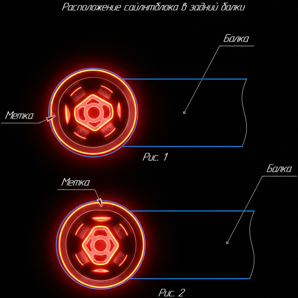 замена сайлентблоков задней балки 