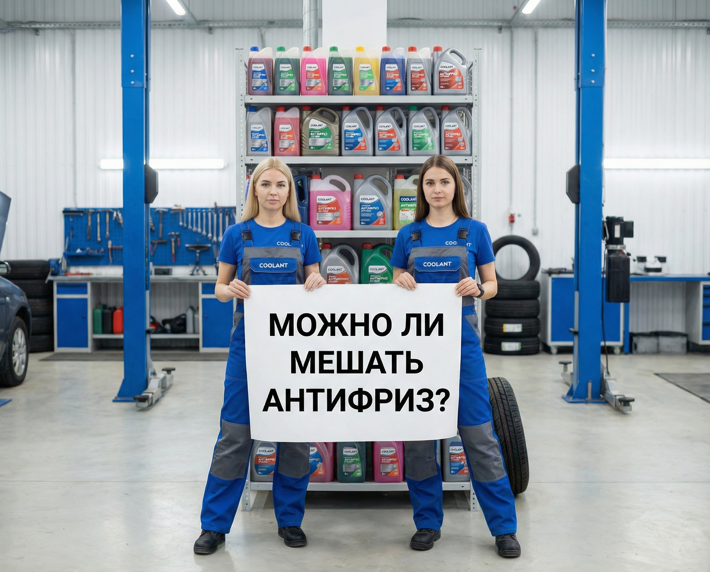 цвета антифриза можно смешивать