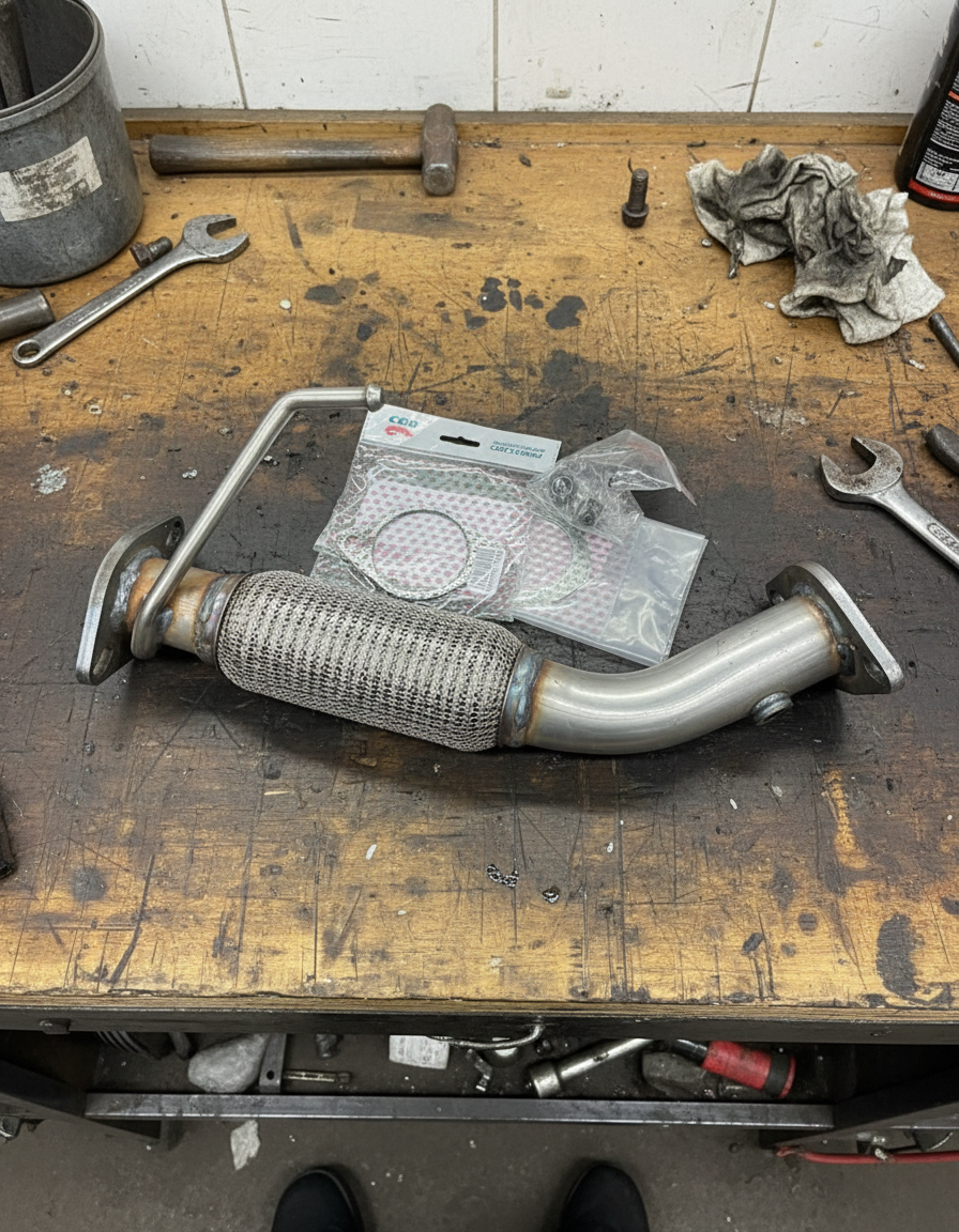 Замена гофры глушителя 