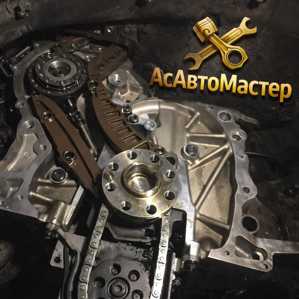 замена цепи грм BMW X5 3.0d N57 