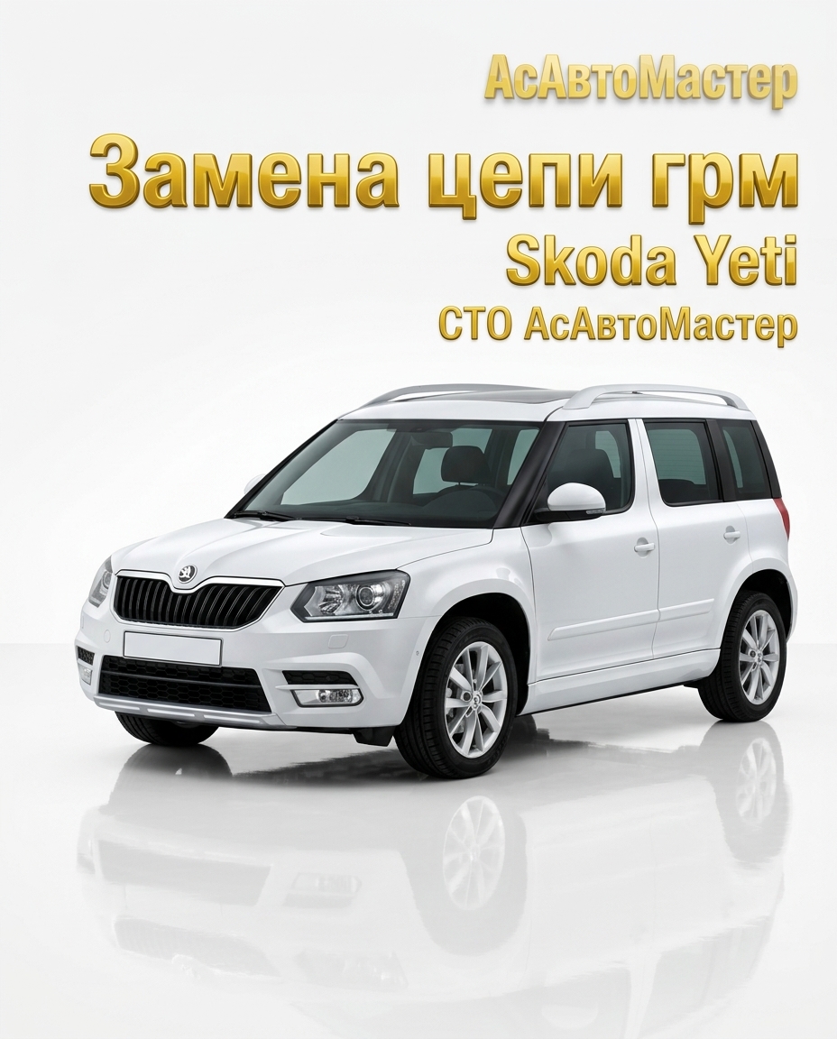 Замена цепи ГРМ Skoda Yeti