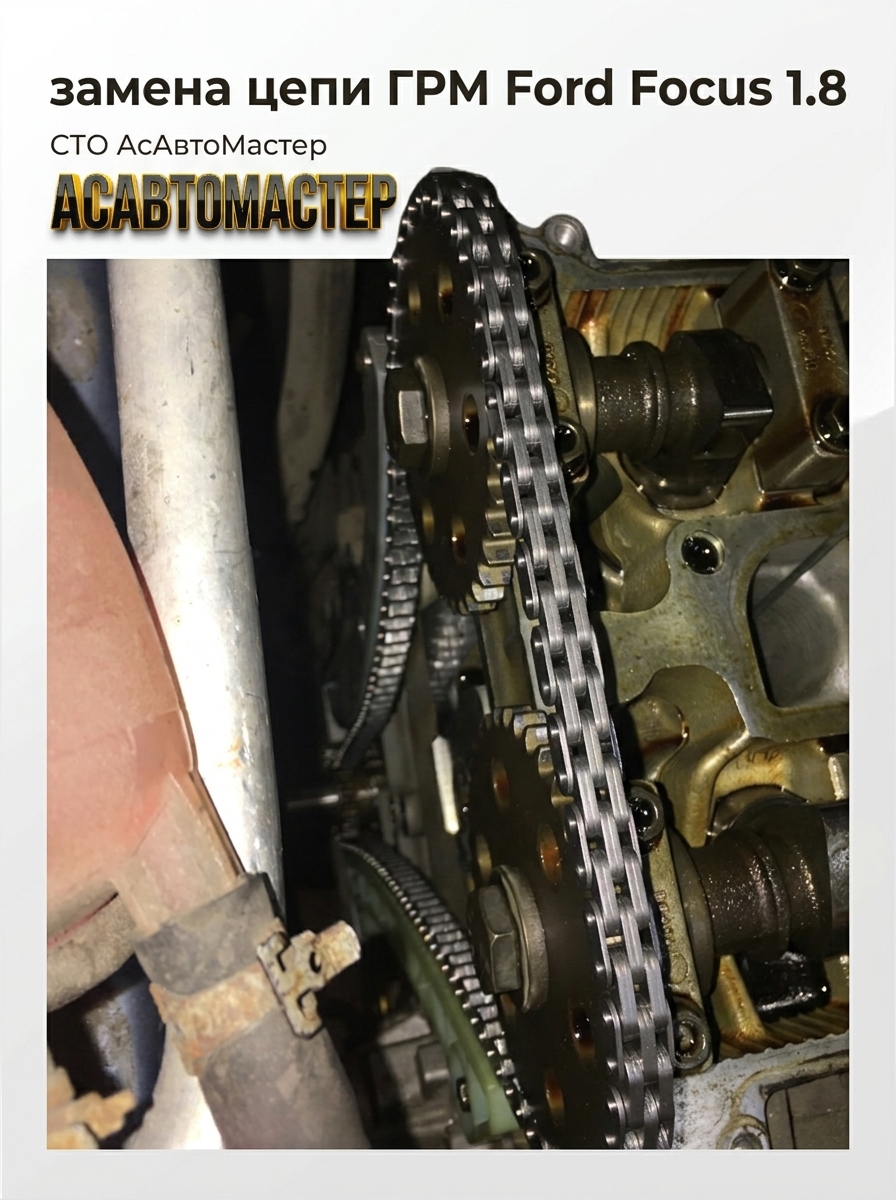 Замена цепи ГРМ Ford Focus 1.8