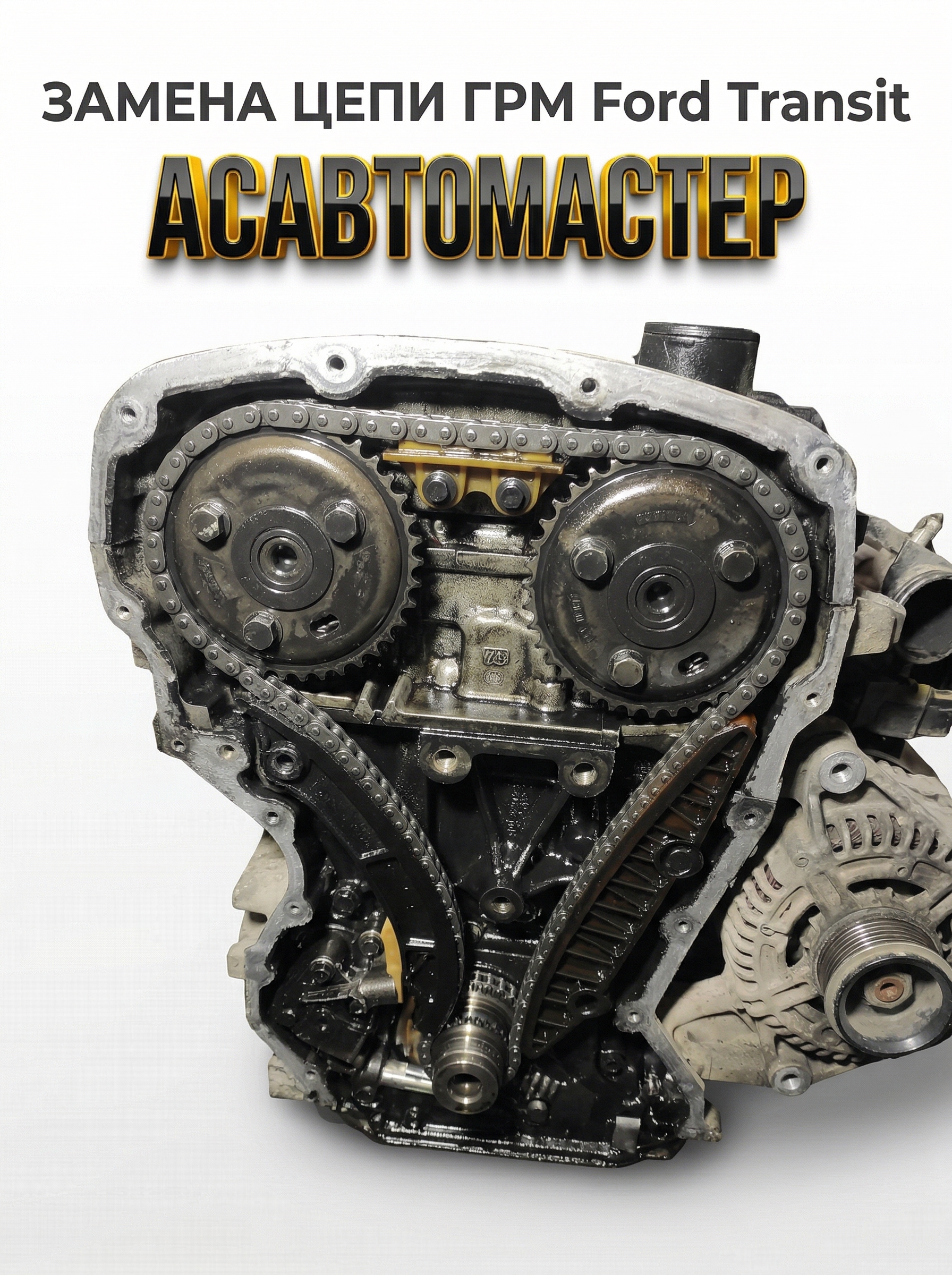 Замена цепи ГРМ Ford Transit