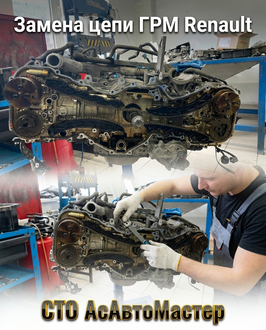 рено замена цепи Минск