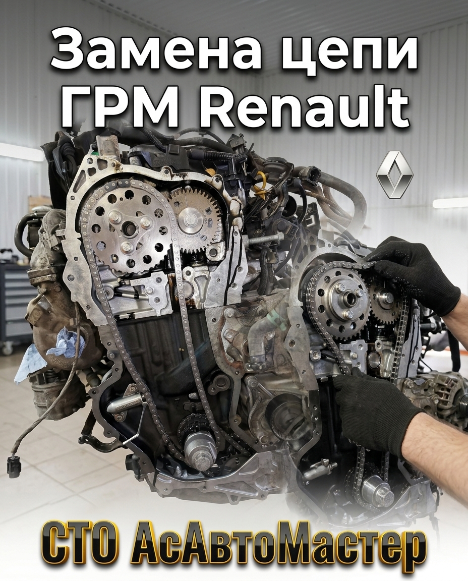 рено замена цепи цена