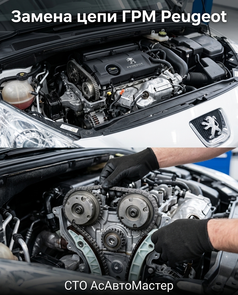 Замена цепи ГРМ Пежо Минск
