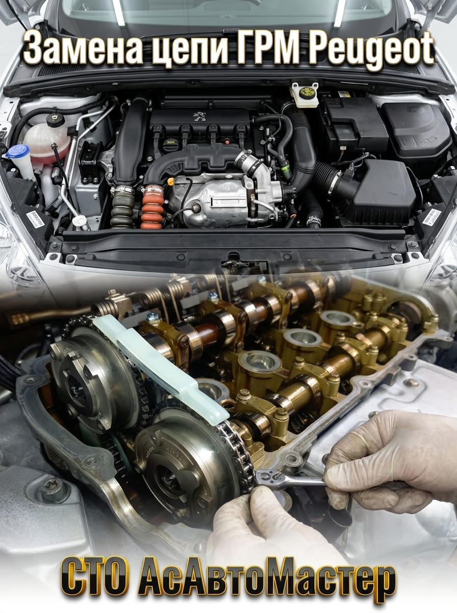 замена цепи грм пежо Минск