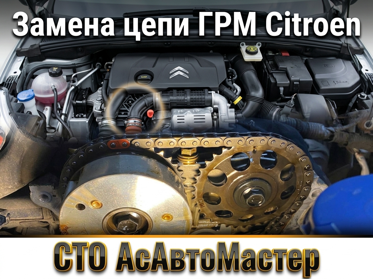 Замена цепи ГРМ Ситроен 