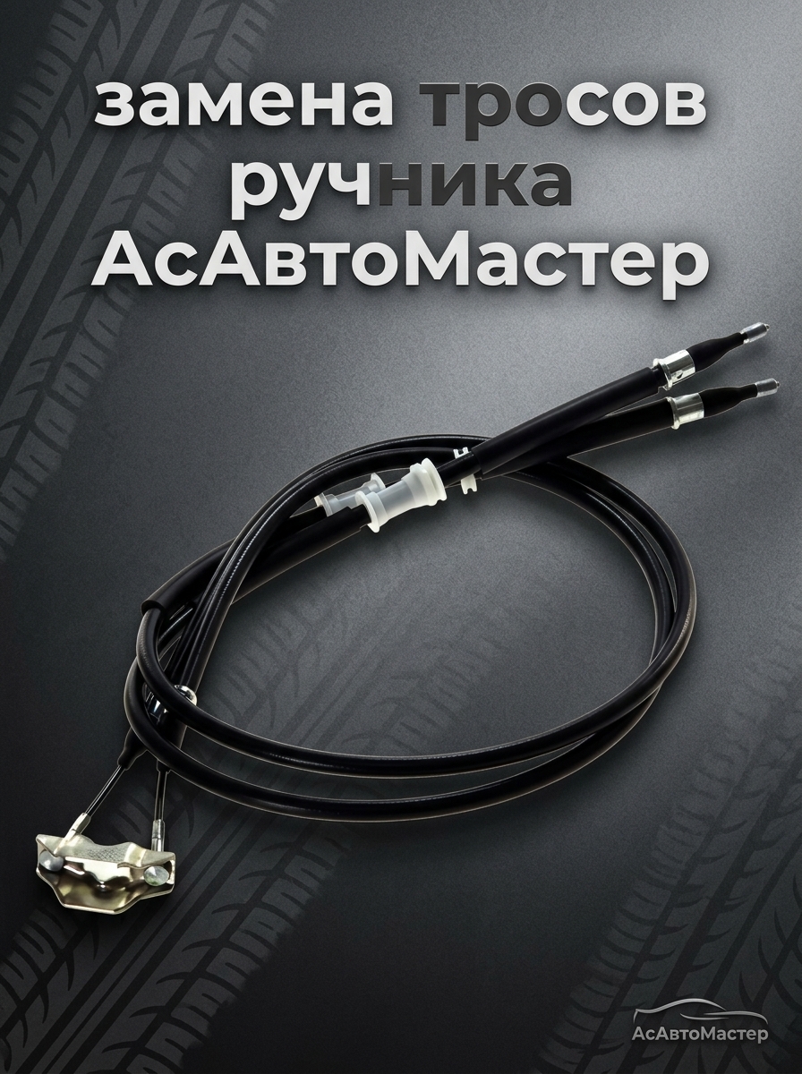 Замена тросов ручника