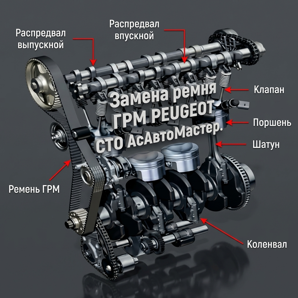 Замена ремня ГРМ Пежо Дизель