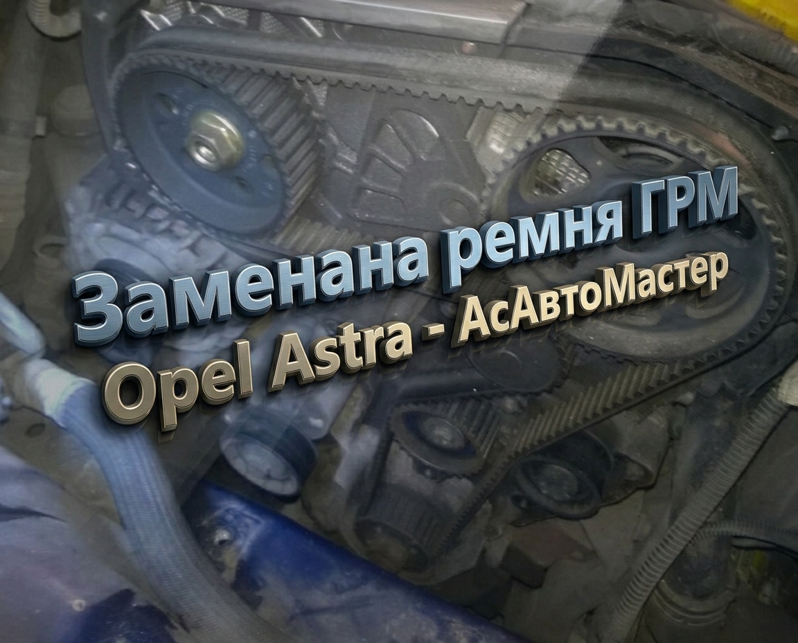 Замена ремня ГРМ Opel Astra