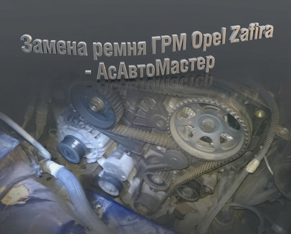 Замена ремня ГРМ Opel Zafira