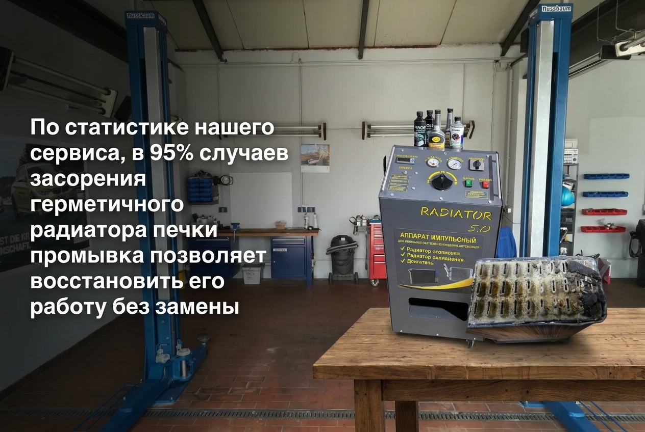 Помогает ли промывка радитара печки