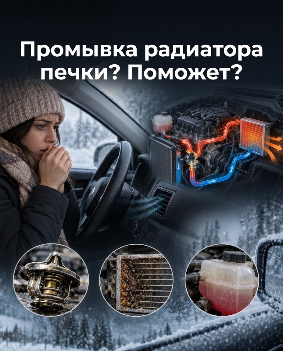 промывка радиатора печки в Минске
