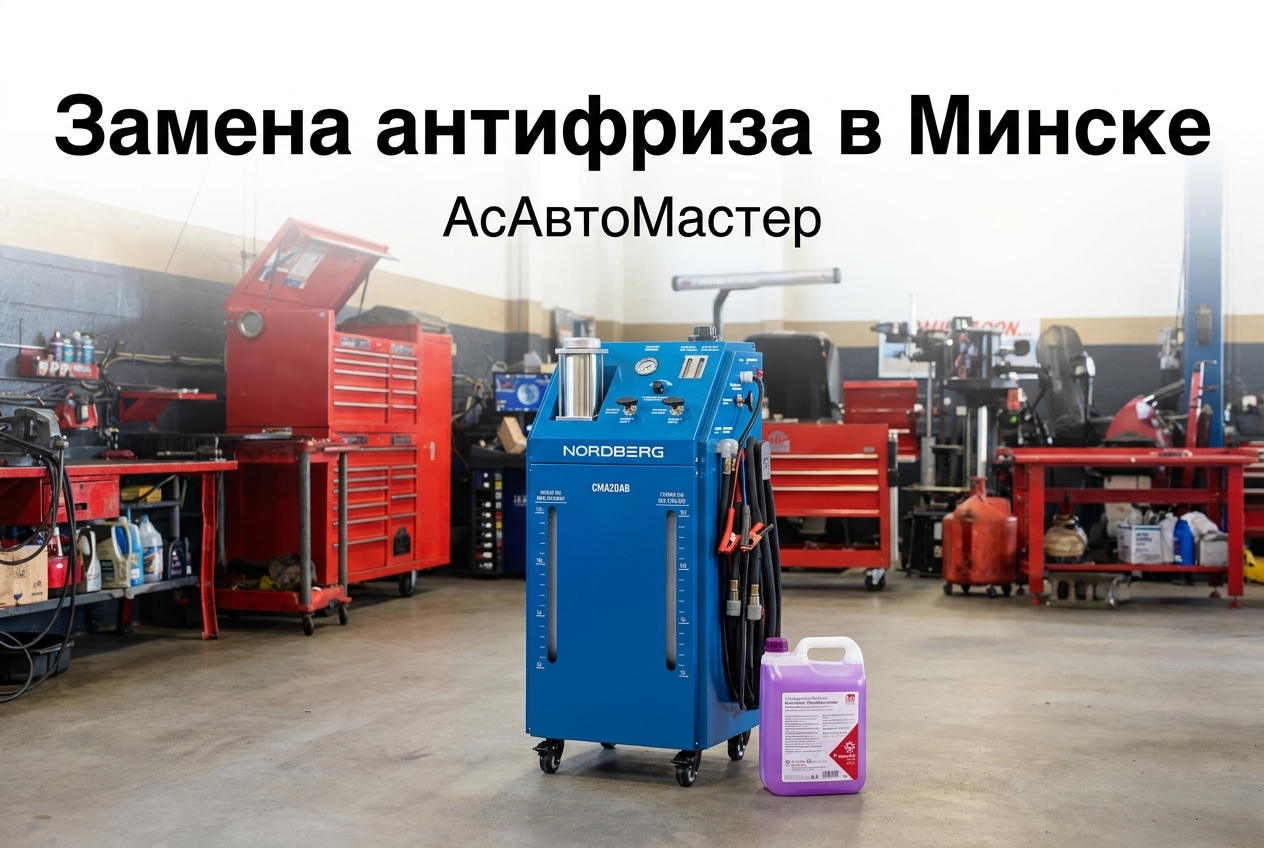 Замена антифриза с промывкой